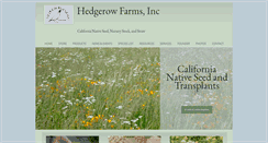 Desktop Screenshot of hedgerowfarms.com