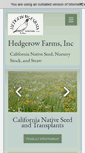 Mobile Screenshot of hedgerowfarms.com