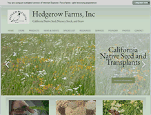 Tablet Screenshot of hedgerowfarms.com